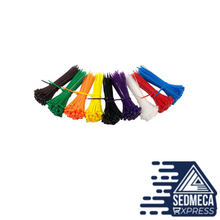 Load image into Gallery viewer, 100pcs/bag 8 Color 2.5mmx100mm 2.5mm*100mm Self-Locking Nylon Wire Cable Zip Ties Cable Ties White Black Organiser Fasten Cable. Sedmeca Express. Instrumentation and Electrical Materials.
