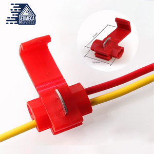 10PCS/20PCS Wire Connector Scotch Lock Snap AWG22-10 Without Breaking Cable Insulated Crimp Quick Splice Electrical Terminals. Sedmeca Express. Instrumentation and Electrical Materials.