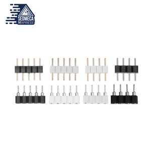 10Pcs Male/Female 4 Pin RGB / 5PIN RGBW Connector Adapter Pin Needle for RGB /RGBW 5050 3528 LED Strip Light Led Accessories. Sedmeca Express. Instrumentation and Electrical Materials.