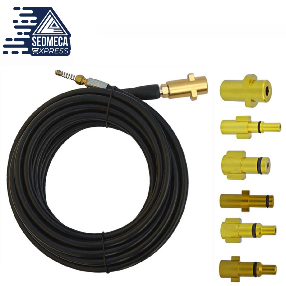 10m High-Pressure Washer Pipeline Sewage Dredging Jet Hose Sewer Drain Jetting Kit Pipe Blockage Clogging Jet Washer Hose Cord. Lightweight Design To Crack Cake, shell, Perfect For Lobster, Crab And Other Shellfish. SEDMECA EXPRESS. Hand Tools & Equipments. Construction & Home.
