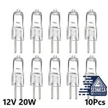 Load image into Gallery viewer, 10pcs 20W Clear JC Type Halogen Bulb Glass Inserted 12V G4 Indoor Lighting Super Bright
