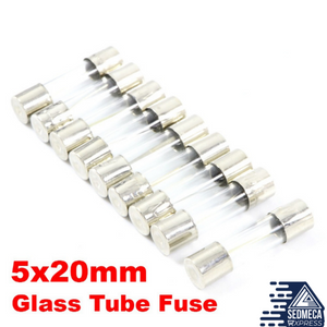 10pcs Fast Quick Blow Glass Tube Fuse 5x20mm 250V 0.5A~30A