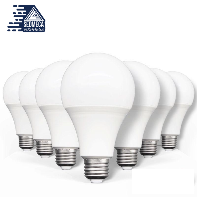 10pcs LED Bulb Lamps E27 AC220V 240V Light Bulb Real Power 20W 18W 15W 12W 9W 5W 3W Lampada Living Room Home LED Bombilla. Sedmeca Express. Instrumentation and Electrical Materials.