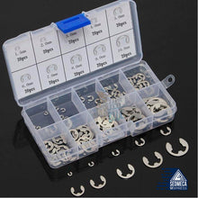 Load image into Gallery viewer, 120/200 PCS 304 Stainless Steel Stainless Steel E Clip Washer Assortment Kit Circlip Retaining Ring For Shaft Fastener M1.5~M10. Sedmeca Express. Metals.

