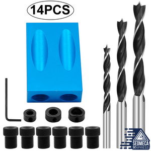 15-Degree Guide Set For drill Angle Oblique Hole Vise Template Locator