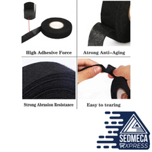 Load image into Gallery viewer, 15 Meter Heat-resistant Flame Retardant Tape Coroplast Adhesive Cloth Tape For Car Cable Harness Wiring Loom Protection. Sedmeca Express. Instrumentation and Electrical Materials.
