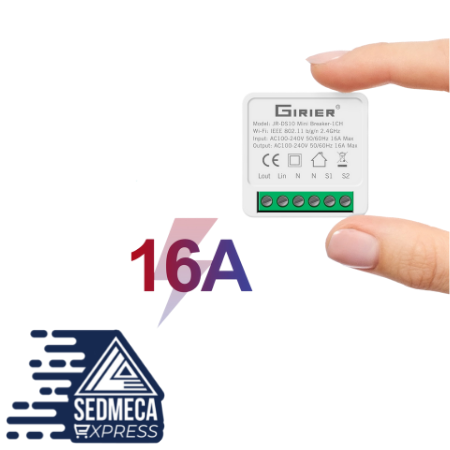 16A Mini Smart Wifi DIY Switch Supports 2 Way Control, Smart Home Automation Module, Works with Alexa Google Home Smart Life App. Sedmeca Express. Instrumentation and Electrical Materials.
