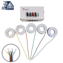Load image into Gallery viewer, 18 20 22 24 26 28 30 AWG silicone wire 5 color box 1 / box 2 electronic stranded wire conductor to internal wiring cable DIY. Sedmeca Express. Instrumentation and Electrical Materials.
