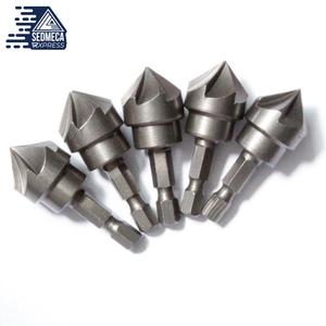 1PC 90 Degree Countersink Drill Chamfer Bit 1/4" Hex Shank Carpentry Woodworking Angle Point Bevel Cutting Cutter Remove Bur. SEDMECA EXPRESS. Hand Tools & Equipments.