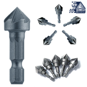 1PC 90 Degree Countersink Drill Chamfer Bit 1/4" Hex Shank Carpentry Woodworking Angle Point Bevel Cutting Cutter Remove Bur. SEDMECA EXPRESS. Hand Tools & Equipments.