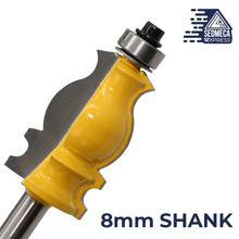 Load image into Gallery viewer, 1PC 8mm Shank Architectural Cemented Carbide Molding Router Bit Trimming Wood Milling Cutter for Woodwork Cutter Power Tools
