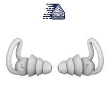 Load image into Gallery viewer, 1Pair 2/3 Layer Soft Silicone Ear Plugs Tapered Sleep Noise Reduction Earplugs Sound Insulation Ear Protector The use of high-quality silicone, soft and flexible, effectively fits the contours. Not only can effectively reduce the noise but also soft and comfortable to wear. Sedmeca Express. Personal Protective Equipment.
