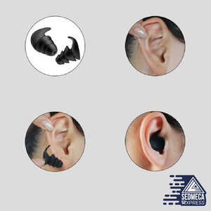 1Pair 3 Layer Soft Silicone Ear Plugs Tapered Sleep Noise Reduction Earplugs Sound Insulation Ear Protector with a 3-layer structure, the NRR can be up to 40dB, which is twice higher than ordinary earplugs; It's a great choice for studying, sleeping, working, concerts, and general hearing protection in noisy environments. Comfortable design and reusable. Sedmeca Express. Personal Protective Equipment.