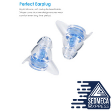 Load image into Gallery viewer, 1Pair Noise Cancelling Earplugs For Sleeping Study Concert Hear Safe Noise Reduction Earplug Hear Protection Silicone Ear Plugs Earplugs do an effective job of bringing down the overall volume, blocking background noises at a comfortable level while preserving the sound clarity and sharpness.  Sedmeca Express. Personal Protective Equipment.
