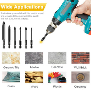 4-12mm Diamond Drill Bit Set for Tile Concrete Brick Glass Ceramic Wood Metal Stone. Hand Tools & Equipments. Sedmeca Express.
