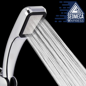 High Pressure Shower Head Water Saving Flow With Chrome ABS Rain spray Nozzle bathroom accessories