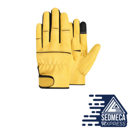 1pair Mens Sheepskin Leather Work Gloves Teenager Worker Industrial construction Safety Gloves Suit Fast Shipping 550MY They are very suitable for construction, truck, driving, storage, gardening, Automobile assembly, Shipbuilding, Machinery operations, Racing maintenance, Field exploration, Lumberjacks, Cargo handling, Loading and Unloading, Painting, etc. Sedmeca Express. Personal Protective Equipment.
