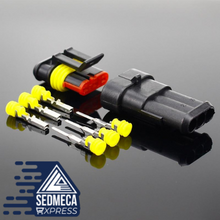 Load image into Gallery viewer, 2-5sets Kit 2 pin 1/2/3/4/5/6 pins Way AMP Super seal Waterproof Electrical Wire Connector Plug for car waterproof connector. SEDMECA EXPRESS. Instrumentation and Electrical Materials. Hand Tools &amp; Equipments.
