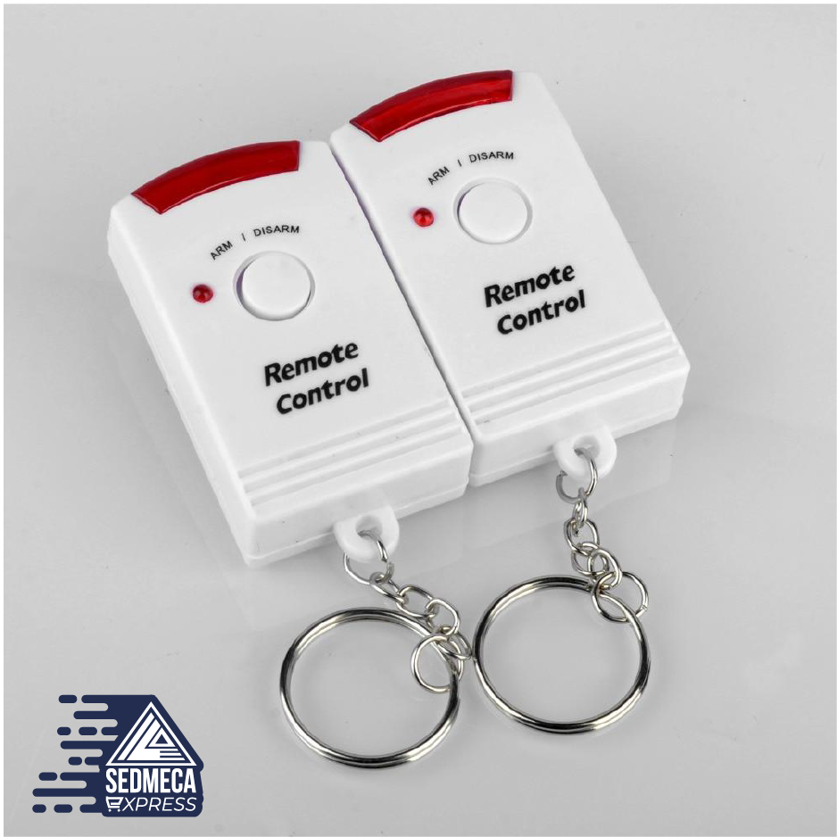 2 Remote Controller Wireless Home Security PIR Alert Infrared Sensor Alarm system Anti-theft Motion Detector Alarm 105DB Siren This remote control infrared alarm is a set of infrared detectors and alarms in one, with wireless remote control and power supply to form an alarm system.  Sedmeca Express. Personal Protective Equipment.
