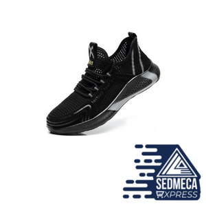 Fashion Steel Toe Shoes Work Safety Shoes Men Work Sneakers Men Boots Anti-Smashing Construction Industrial Shoes Work Work shoe men: safety shoe boots Men's boots: safety shoe Man boots for men: safety boots for men SEDMECA EXPRESS. Personal Protective Equipment.