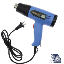 Load image into Gallery viewer, 220-240V EU Plug Digital LCD Display Electric Hot Air Gun Hair Dryer Heat Soldering Shrink Wrapping Thermal Power Tool. Sedmeca Express. Instrumentation and Electrical Materials.
