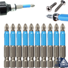 Load image into Gallery viewer, 2/5/10 PCS 50mm PH2 Screwdriver Bit Set 1/4 Inch Hex Shank Magnetic Non-slip for Electric Drill
