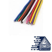 Load image into Gallery viewer, 2M/5M UL1007 PVC Tinned Copper Wire Cable 30/28/26/24/22/20/18/16 AWG White/Black/Red/Yellow/Green/Blue/Gray/Purple/Brown/Orange. Sedmeca Express. Instrumentation and Electrical Materials.
