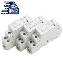 Load image into Gallery viewer, 2P 16A 20A 25A 1NO 1NC 2NO 2NC AC 220V 230V 50/60Hz Din Rail Mounted Household Modular AC Contactor for Smart Home House Hotel. Sedmeca Express. Instrumentation and Electrical Materials.
