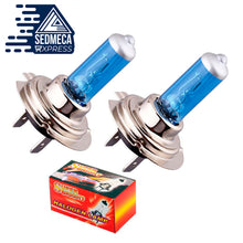 Load image into Gallery viewer, 2pcs H7 100W 12V Super Bright White Fog Lights Halogen Bulb High Power Car Headlights Lamp Car Light Source parking. Sedmeca Express. Instrumentation and Electrical Materials.
