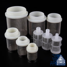Load image into Gallery viewer, 2pcs SS304 Net Filter Garden Micro Irrigation Pump Protection Pipe Hose Filter Stainless Steel Filter Mesh Water Screen Strainer
