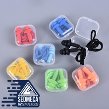 Load image into Gallery viewer, 2pcs Soft Anti-Noise Ear Plug Waterproof Swimming Silicone Swim Earplugs For Adult Children Swimmers Diving With Rope 2pcs To prevent water enter your nose and ears. A must-have for swimming, diving, and underwater sports. Suitable for both men and women, children and adults. Made of high purity silicone material, soft and comfortable. Mini size, easy to carry. SEDMECA EXPRESS. Personal Protective Equipment.
