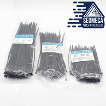 Load image into Gallery viewer, 300 Pcs Nylon Cable Self-locking Plastic Wire Zip Ties Set 3*100 3*150 4*200 MRO &amp; Industrial Supply Fasteners &amp; Hardware Cable. Sedmeca Express. Instrumentation and Electrical Materials.
