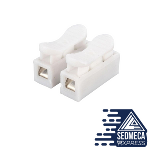 30pcs CH2 Quick Splice Lock Wire Connectors 2Pins Electrical Cable Terminals 20x17.5x13.5mm For Easy Safe Splicing Into Wires. Sedmeca Express. Instrumentation and Electrical Materials.