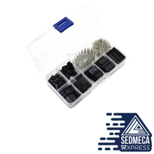Load image into Gallery viewer, 310pcs/Set Dupont Wire Jumper Pin Header Connector Housing Kit Male Crimp Pins+Female Pin Connector Terminal Pitch With Box. Sedmeca Express. Instrumentation and Electrical Materials.
