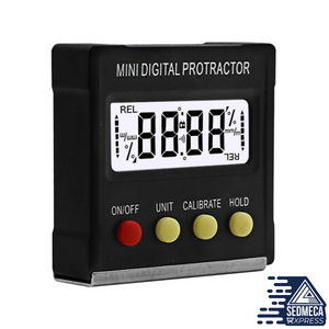 360Degree Mini Digital Protractor Inclinometer Electronic Level Box Magnetic Base Measuring Tools. Instrumentation and Electrical Materials. Sedmeca Express.