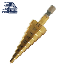 Load image into Gallery viewer, 4-20mm Large HSS 4241 Steel Step Cone Drill Countersink Titanium Bit Set Hole. SEDMECA EXPRESS. Hand Tools &amp; Equipments.
