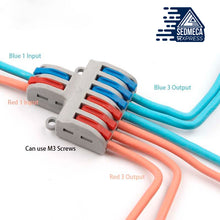 Load image into Gallery viewer, 5/10pcs/Lot SPL-42/62 Mini Fast Wire Connector Universal Wiring Cable Connector Push-in Conductor Terminal Block DIY YOU. Sedmeca Express. Instrumentation and Electrical Materials.
