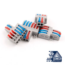Load image into Gallery viewer, 5/10pcs/Lot SPL-42/62 Mini Fast Wire Connector Universal Wiring Cable Connector Push-in Conductor Terminal Block DIY YOU. Sedmeca Express. Instrumentation and Electrical Materials.
