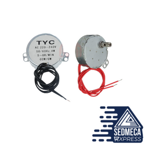 5-6 r/min Stable Synchronous Motor Pro TYC-50 AC 220V 12V 50/60Hz Torque 4KGF.CM 4W CW/CCW Microwave Turntable for Electric Fan. Sedmeca Express. Instrumentation and Electrical Materials.