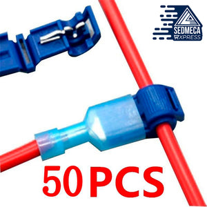 50Pcs(25set) Quick Electrical Cable Connectors Snap Splice Lock Wire Terminal Crimp Wire Connector Waterproof Electric Connector. Sedmeca Express. Instrumentation and Electrical Materials.