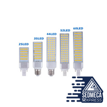 Load image into Gallery viewer, 5W 7W 9W 11W 13W G24 LED Bulb E27 Lighting Bulb Bombillas Light Replace Fluorescent Lamp AC85-265V G24 LED Horizontal Plug Light. Sedmeca Express. Instrumentation and Electrical Materials.
