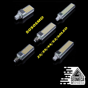 5W 7W 9W 11W 13W G24 LED Bulb E27 Lighting Bulb Bombillas Light Replace Fluorescent Lamp AC85-265V G24 LED Horizontal Plug Light. Sedmeca Express. Instrumentation and Electrical Materials.