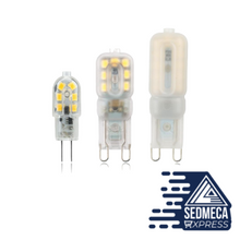 Load image into Gallery viewer, 5pcs/lot LED Bulb 3W 5W G4 G9 Light Bulb AC 220V DC 12V LED Lamp SMD2835 Spotlight Chandelier Lighting Replace Halogen Lamps. Sedmeca Express. Instrumentation and Electrical Materials.
