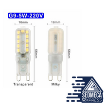 Load image into Gallery viewer, 5pcs/lot LED Bulb 3W 5W G4 G9 Light Bulb AC 220V DC 12V LED Lamp SMD2835 Spotlight Chandelier Lighting Replace Halogen Lamps. Sedmeca Express. Instrumentation and Electrical Materials.
