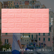 Load image into Gallery viewer, 70x38cm 3D Wall Sticker Self Adhesive 3D Foam Bricks DIY Decoration. Sedmeca Express. Construction &amp; Home.
