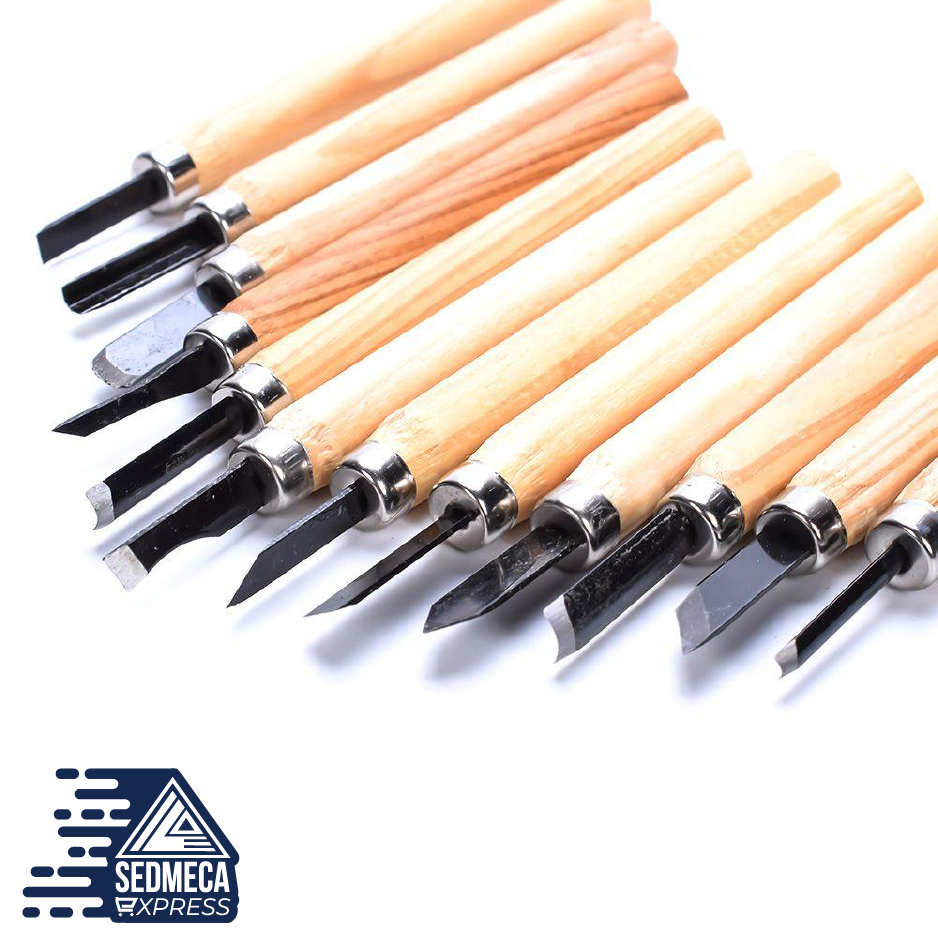 8/12pcs Professional Wood Carving Chisels Knife For Basic Wood Cut DIY Tools and Detailed Woodworking Hand Tools ZXH. Sedmeca Express. Hand Tools & Equipments.