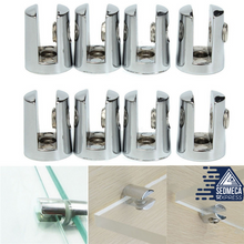 Load image into Gallery viewer, 8PCS Thickened Glass Bracket Fixed Clamp Adjustable Screw Home Support Plate Clamp
