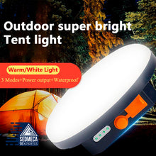 Load image into Gallery viewer, 9900mAh LED Tent Light Rechargeable Lantern Portable Emergency Night Market Light Outdoor Camping Bulb Lamp Flashlight Home. Sedmeca Express. Instrumentation and Electrical Materials.
