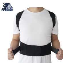 Load image into Gallery viewer, Adjustable Magnetic Posture Corrector for Men and Women, Back Brace Corrector, Back Strap, Lumbar Support. This new design magnetic therapy posture corrector brace can relax your back and waist with 12 magnets. The magnetic therapy corrective posture brace could increase blood flow to tissues and oxygenate the blood, effectively treating or relieving your back problems. Sedmeca express products. 
