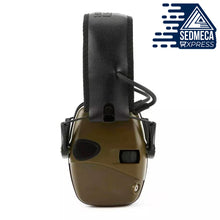 Load image into Gallery viewer, Anti-Noise Impact Ear Protector Electronic Shooting Earmuff Hunting Noise Reducer Hearing Protection Headset Built-in directional microphones amplify range commands and other ambient sounds to a safe 82 dB, providing more natural listening and enhanced communication. SEDMECA EXPRESS. Personal Protective Equipment.
